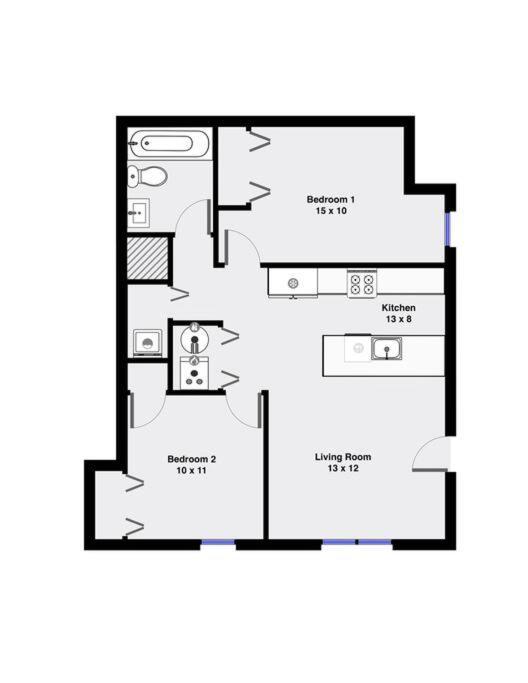 Suite 1 On Southport 4 Queen Beds Чикаго Экстерьер фото